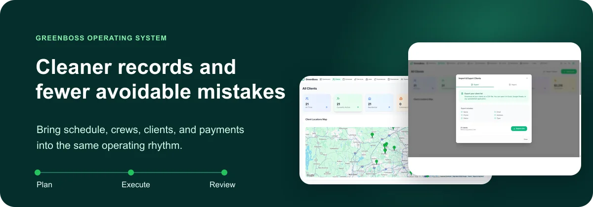 GreenBoss operating workflow for How to Clean Up Client Data Before It Becomes an Operations Problem