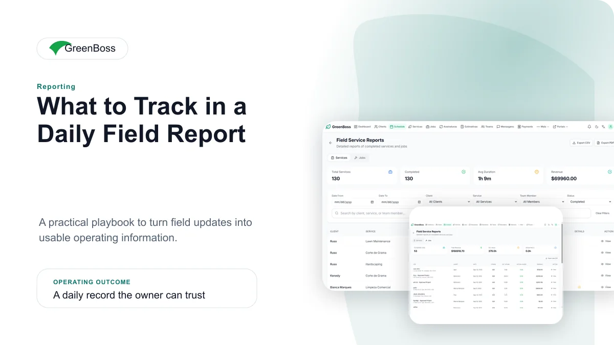 What to Track in a Daily Field Report