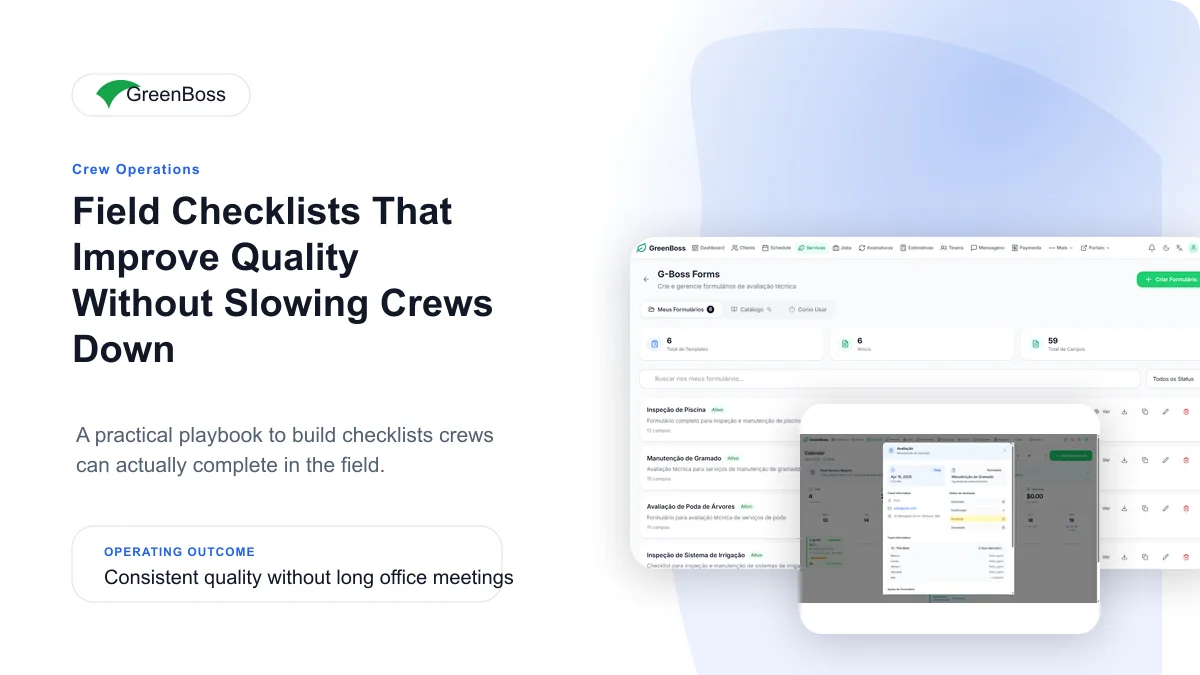 Field Checklists That Improve Quality Without Slowing Crews Down