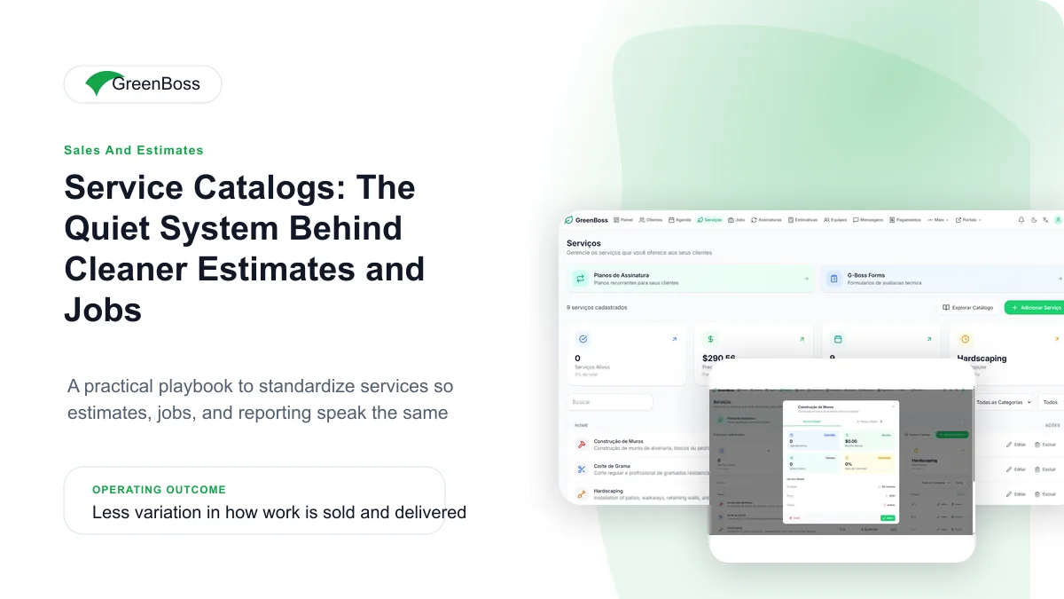Service Catalogs: The Quiet System Behind Cleaner Estimates and Jobs