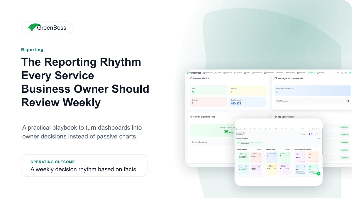 The Reporting Rhythm Every Service Business Owner Should Review Weekly