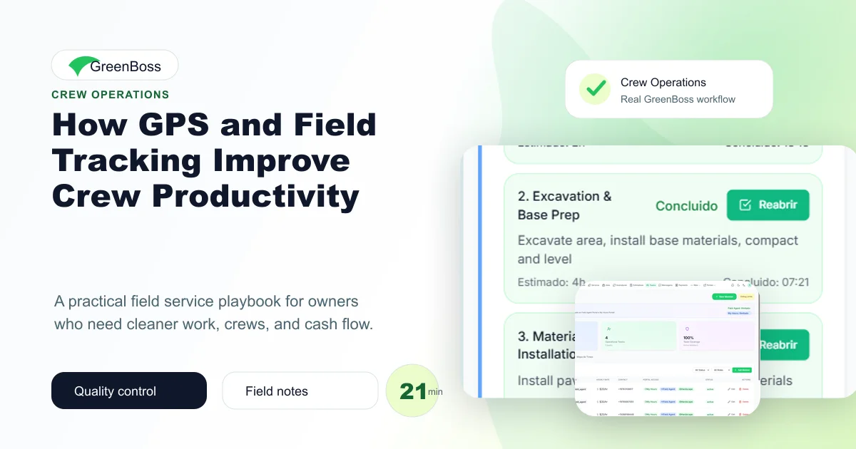 How GPS and Field Tracking Improve Crew Productivity