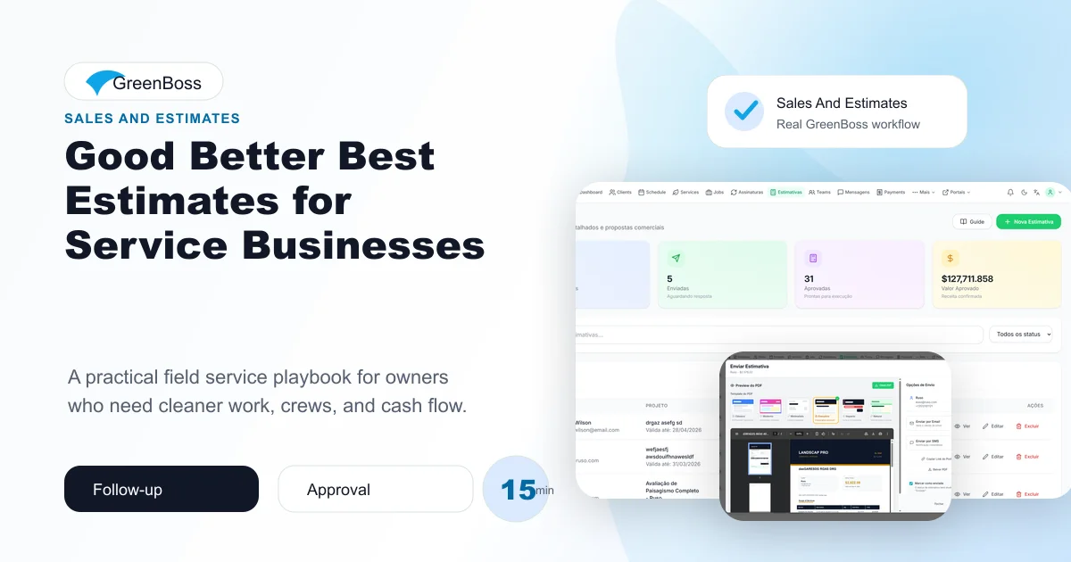 Good Better Best Estimates for Service Businesses