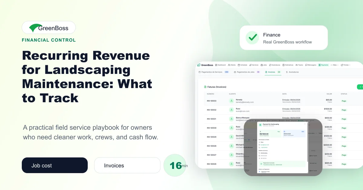 Recurring Revenue for Landscaping Maintenance: What to Track
