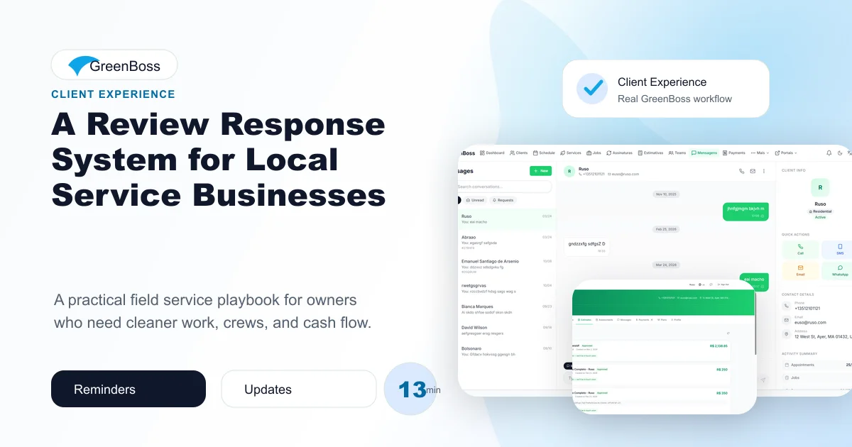 A Review Response System for Local Service Businesses