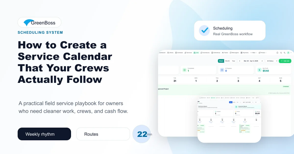 How to Create a Service Calendar That Your Crews Actually Follow