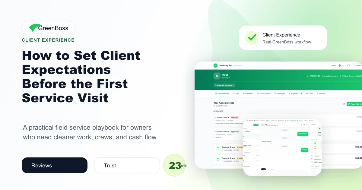How to Set Client Expectations Before the First Service Visit