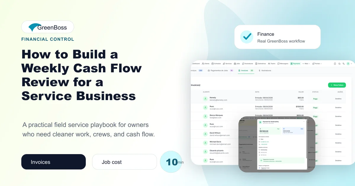 How to Build a Weekly Cash Flow Review for a Service Business