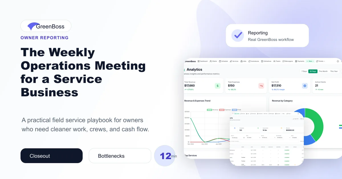 The Weekly Operations Meeting for a Service Business