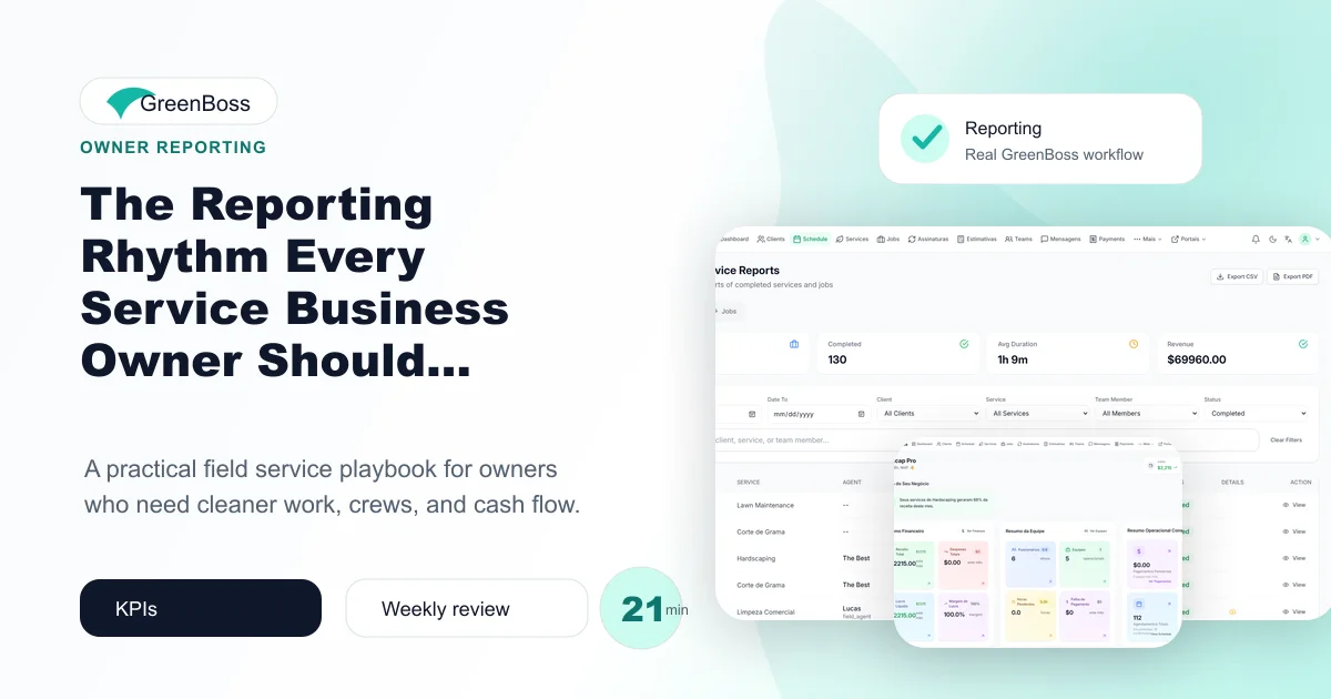The Reporting Rhythm Every Service Business Owner Should Review Weekly