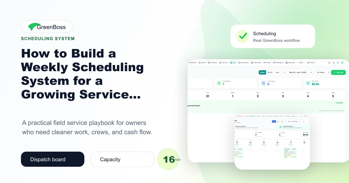 How to Build a Weekly Scheduling System for a Growing Service Business