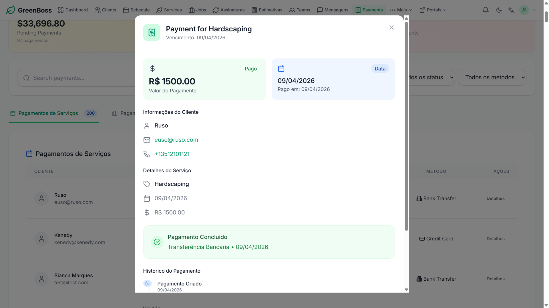 Payment Detail